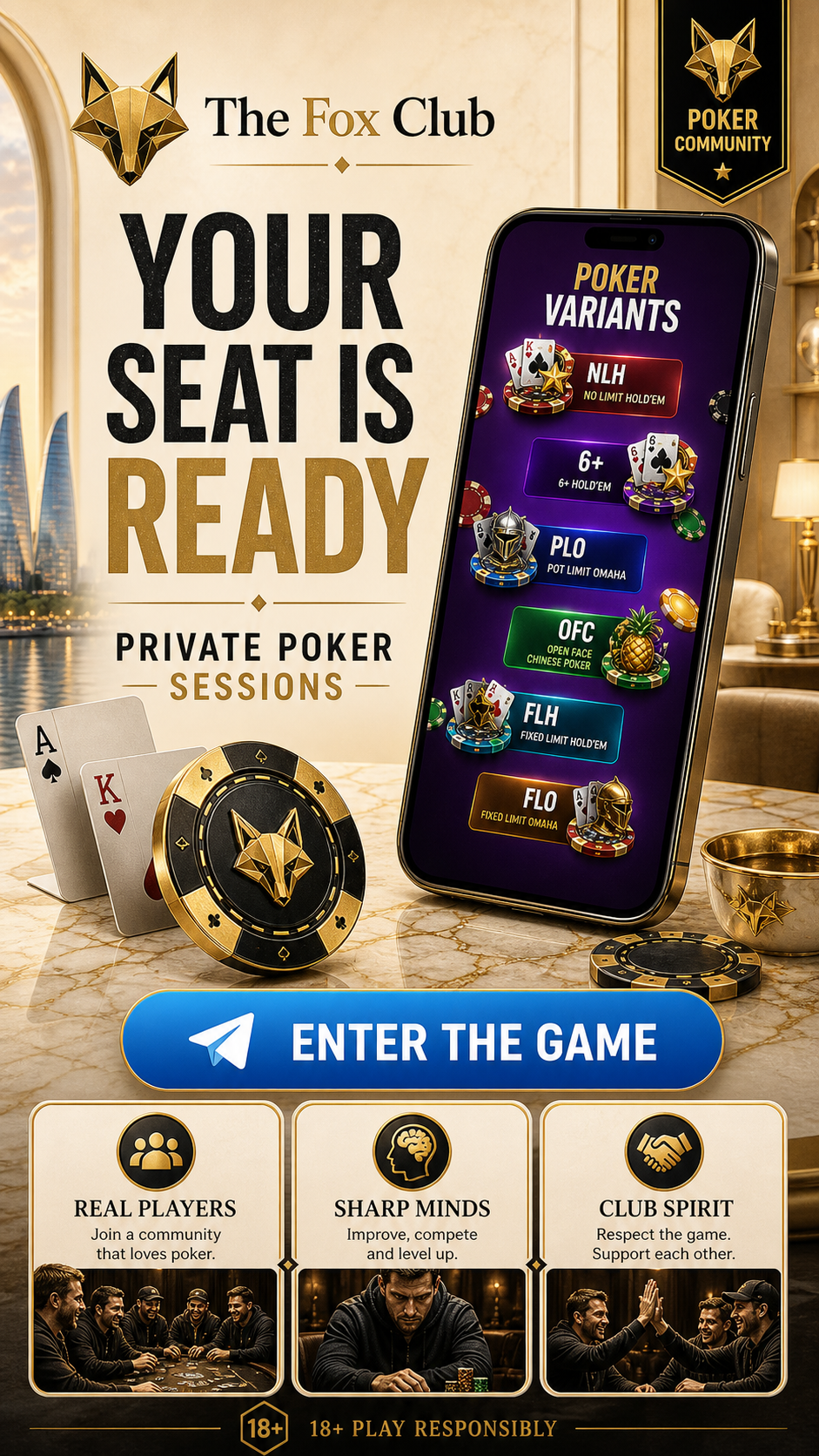 The Fox Club private poker sessions